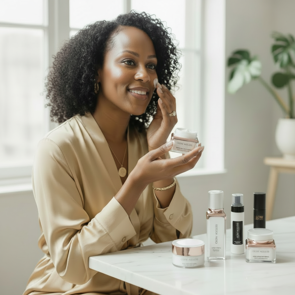 Close-up application shot